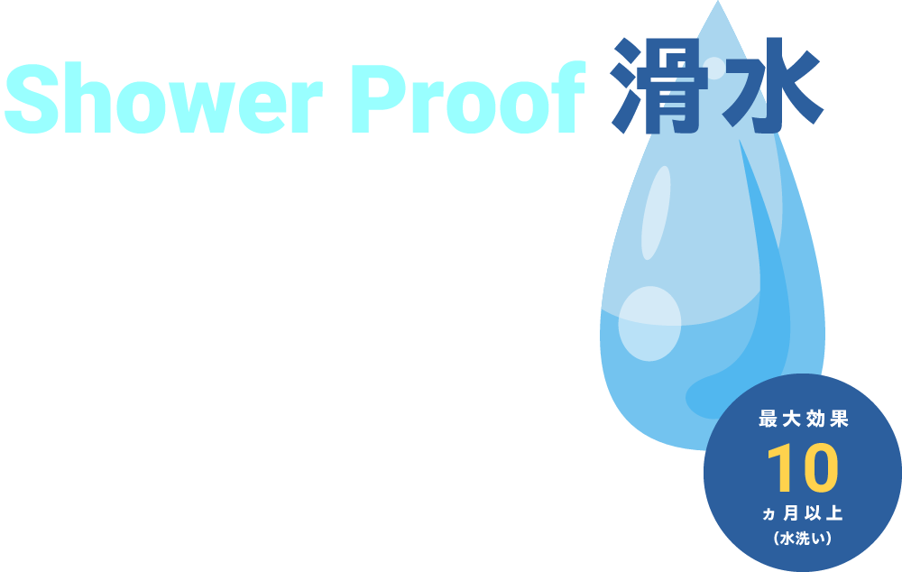 Shower Proof 滑水 (シャワープルーフ)